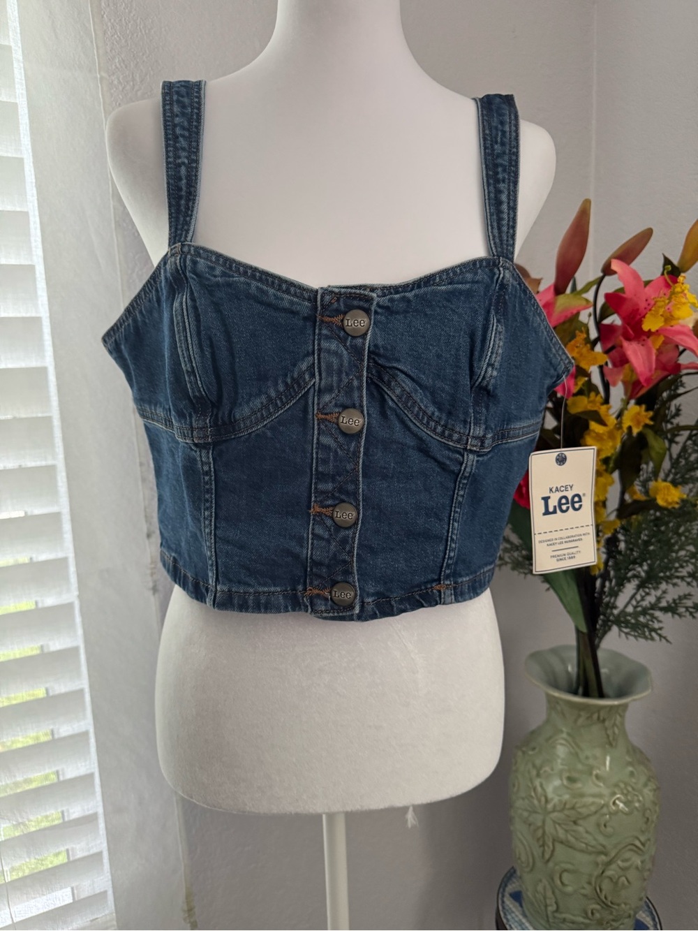 💙 NWT Lee x Kacey Musgraves Premium Denim Corset Top! 🌟